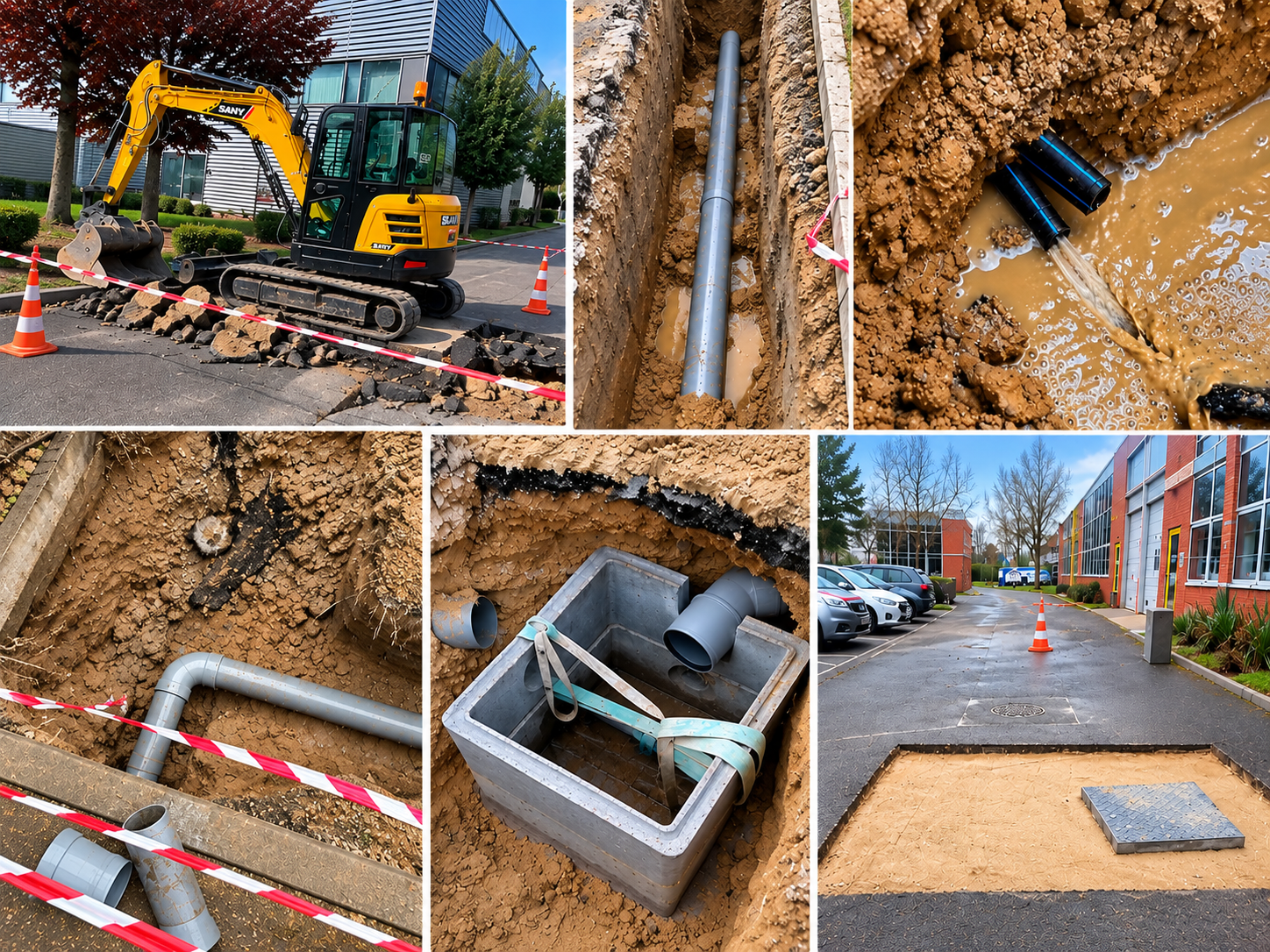 Travaux d'assainissement